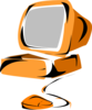 Orange Computer Clip Art